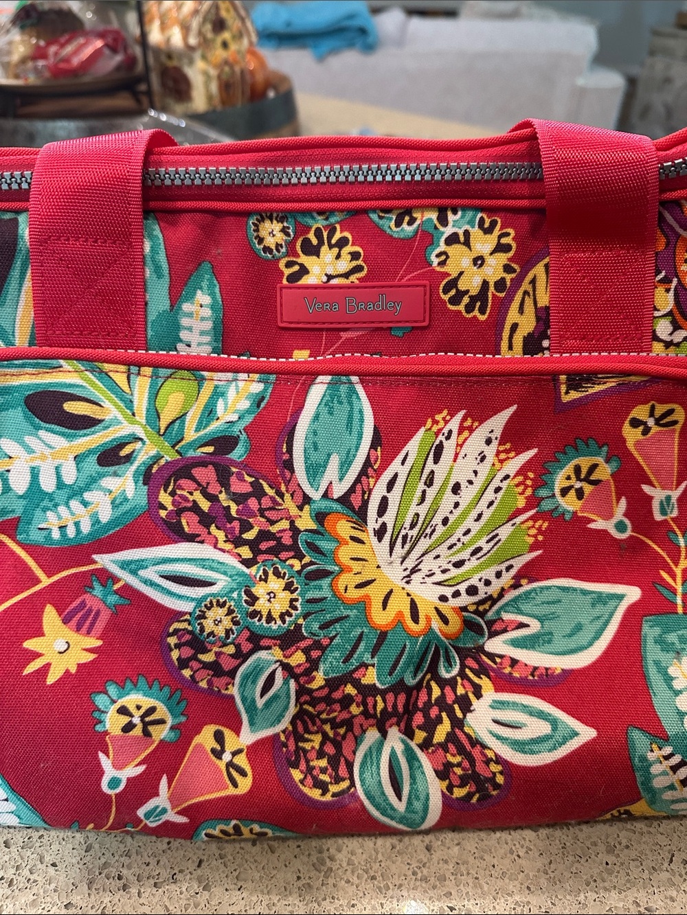 Vera Bradley LARGE Canvas Duffel Bag!